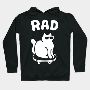 RAD CAT ON A SKATEBOARD Hoodie